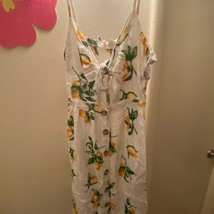 casual dress perfect for summer-beach with buttons in front